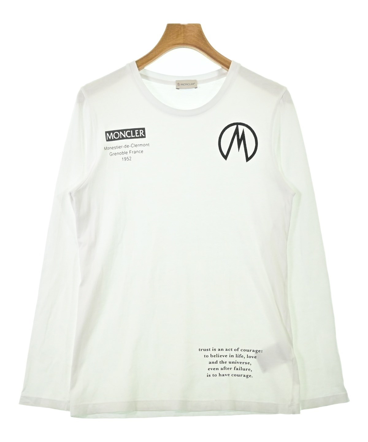 MONCLER（モンクレール）Tシャツ・カットソー 白 サイズ:S レディース