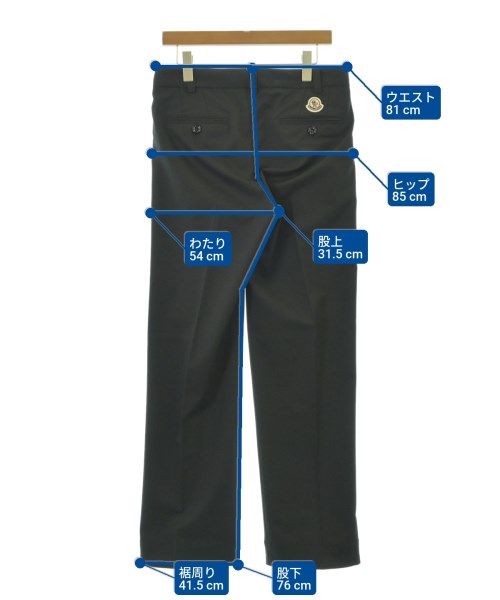 MONCLER（モンクレール）スラックス 黒 サイズ:44(XS位) メンズ/2200698358041