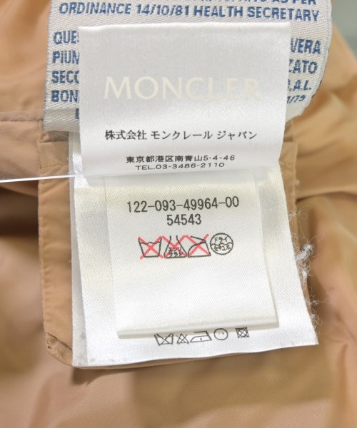 MONCLER（モンクレール）ダウンコート ベージュ サイズ:0(XS位) レディース/2200695294113