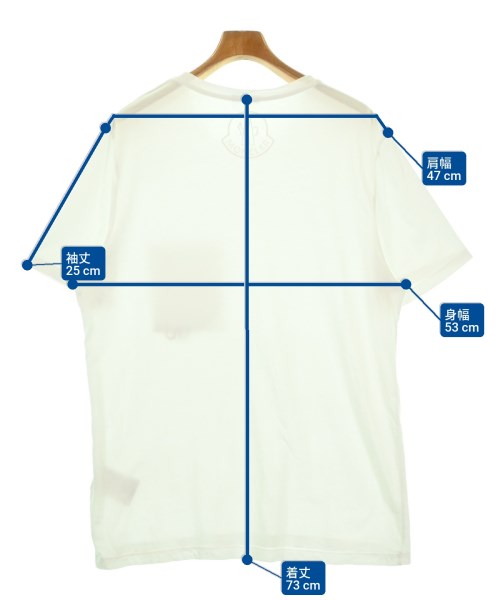 MONCLER（モンクレール）Tシャツ・カットソー 白 サイズ:L メンズ/2200699648080