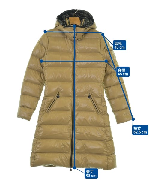 MONCLER（モンクレール）ダウンコート ベージュ サイズ:1(S位) レディース/2200696453014