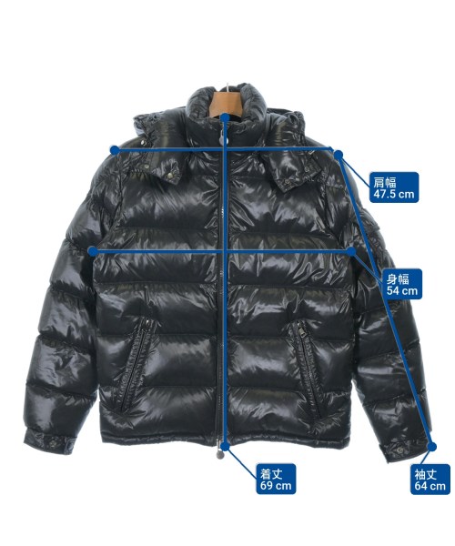MONCLER（モンクレール）ダウンジャケット/ダウンベスト 黒 サイズ:2(M位) メンズ/2200462411019