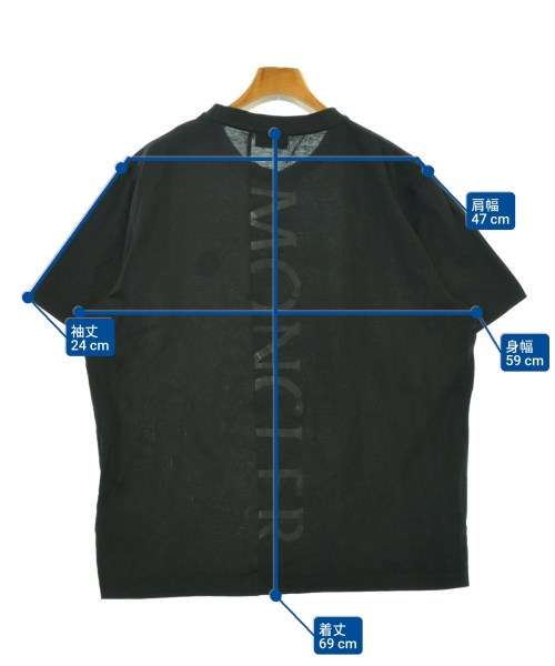 MONCLER（モンクレール）Tシャツ・カットソー 黒 サイズ:L メンズ/2200462411064