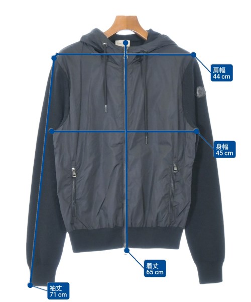MONCLER（モンクレール）ブルゾン 黒 サイズ:M メンズ/2200656845071
