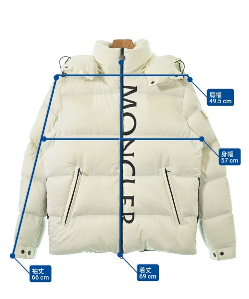 MONCLER（モンクレール）ダウンジャケット/ダウンベスト 白 サイズ:2(M位) メンズ/2200657352011