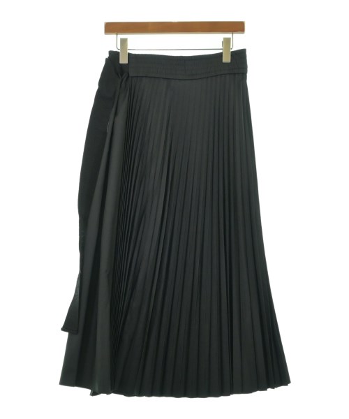 MONCLER（モンクレール）ロング・マキシ丈スカート 黒 サイズ:42(L位) レディース/2200646645513