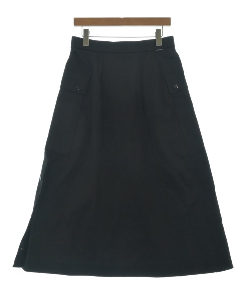 MONCLER（モンクレール）ロング・マキシ丈スカート 黒 サイズ:42(L位) レディース/2200646645537