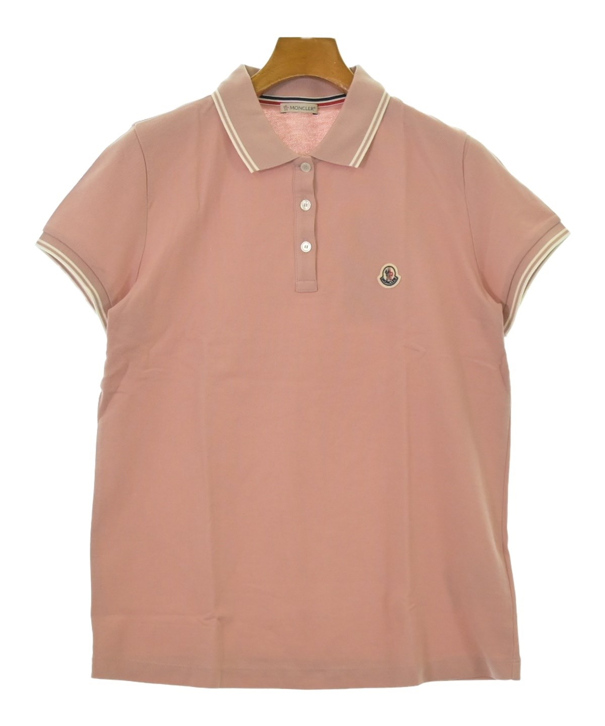 MONCLER（モンクレール）ポロシャツ ピンク サイズ:XL レディース