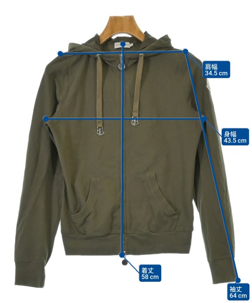 MONCLER（モンクレール）パーカー カーキ サイズ:S レディース/2200657881023