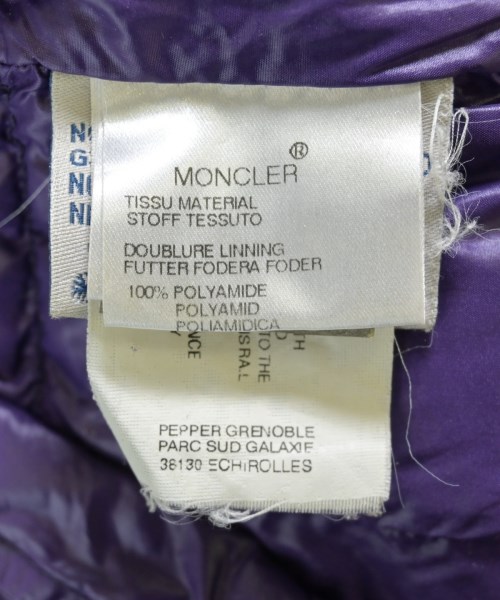 MONCLER（モンクレール）ダウンジャケット/ダウンベスト 紫 サイズ:0(XS位) レディース/2200702785016