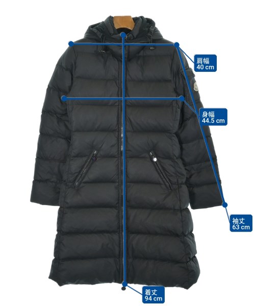 MONCLER（モンクレール）ダウンコート 黒 サイズ:0(XS位) レディース/2200709263074