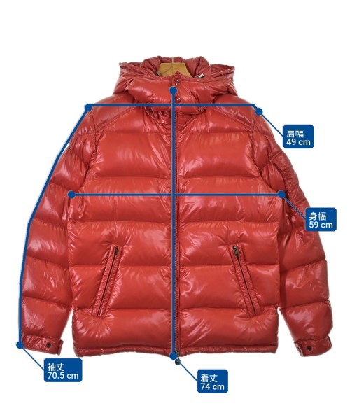 MONCLER（モンクレール）ダウンジャケット/ダウンベスト 赤 サイズ:4(XL位) メンズ/2200713761023