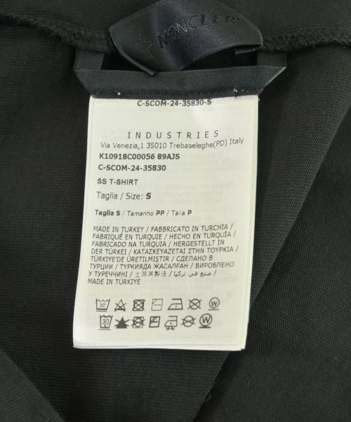 MONCLER（モンクレール）Tシャツ・カットソー 黒 サイズ:S メンズ/2200713987089