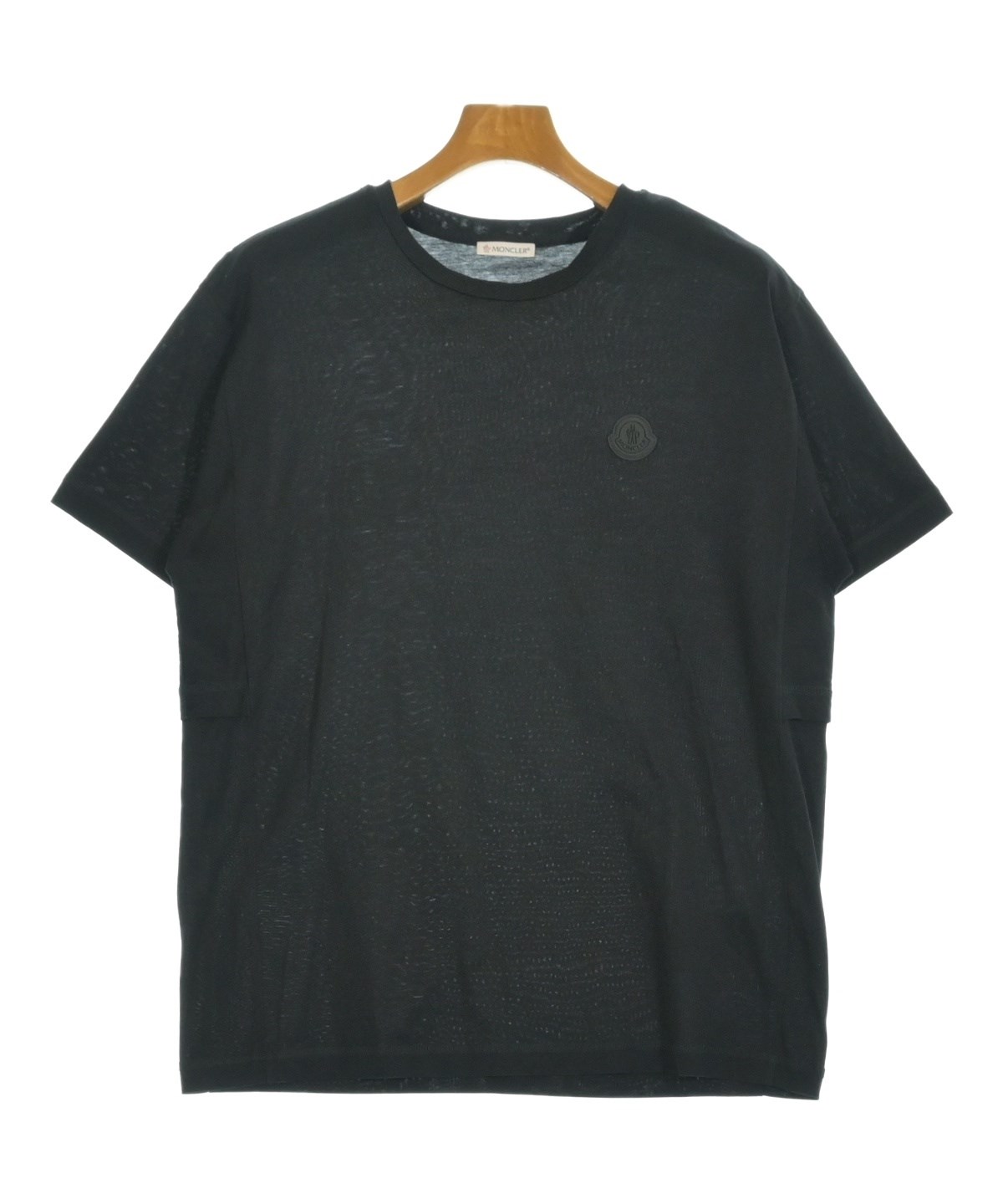 MONCLER モンクレール 総柄ロゴ Tシャツ 黒 S MONCLER（モンクレール）Tシャツ・カットソー 黒 サイズ:S メンズ