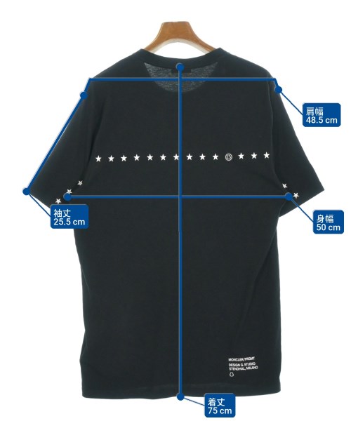 MONCLER GENIUS（モンクレールジーニアス）Tシャツ・カットソー 黒 サイズ:M メンズ/2200713806113
