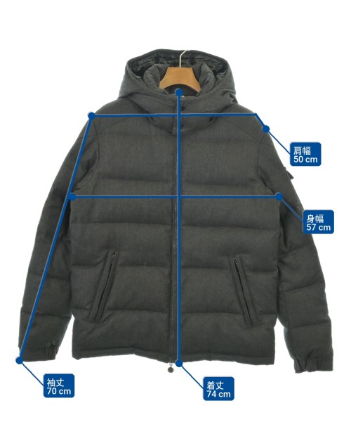 MONCLER（モンクレール）ダウンジャケット/ダウンベスト グレー サイズ:4(XL位) メンズ/2200718993078