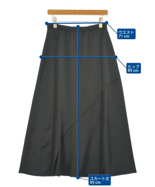 MONCLER（モンクレール）ロング・マキシ丈スカート 黒 サイズ:42(L位) レディース/2200646848051