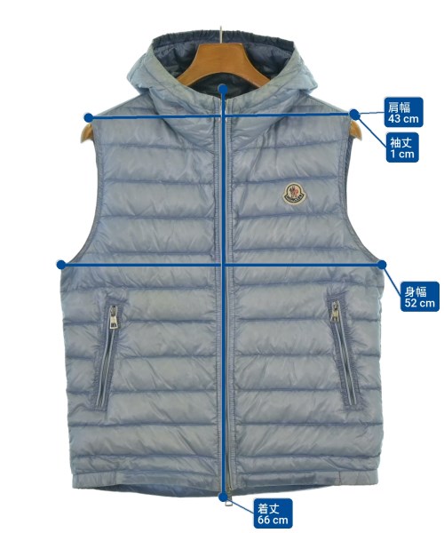MONCLER（モンクレール）ダウンジャケット/ダウンベスト 青 サイズ:-(XS位) メンズ/2200642169228