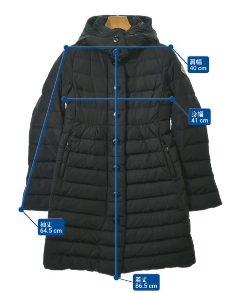 MONCLER（モンクレール）ダウンコート 黒 サイズ:0(XS位) レディース/2200651120012