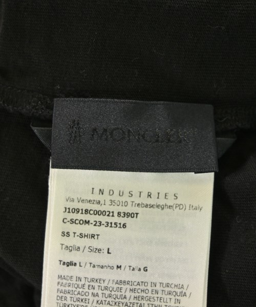 MONCLER（モンクレール）Tシャツ・カットソー 黒 サイズ:L メンズ/2200702968037