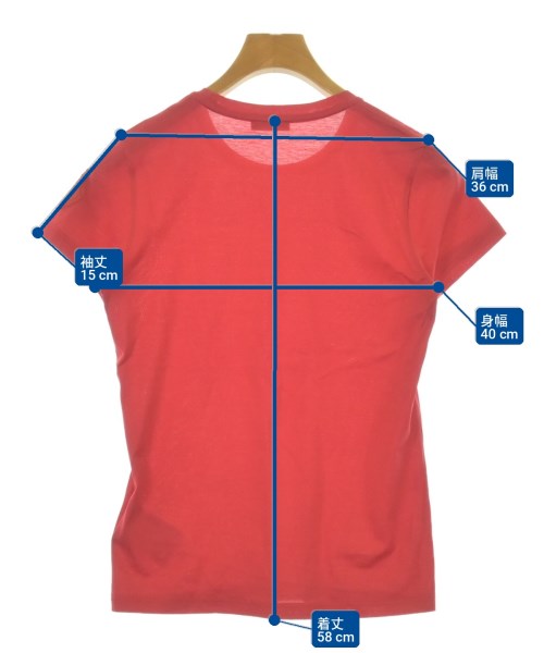 MONCLER（モンクレール）Tシャツ・カットソー 赤 サイズ:XS レディース/2200701029487