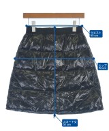 MONCLER（モンクレール）ひざ丈スカート 黒 サイズ:42(L位) レディース/2200701481018