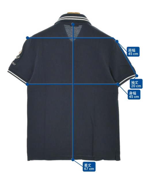 MONCLER（モンクレール）ポロシャツ 紺 サイズ:M メンズ/2200702447808