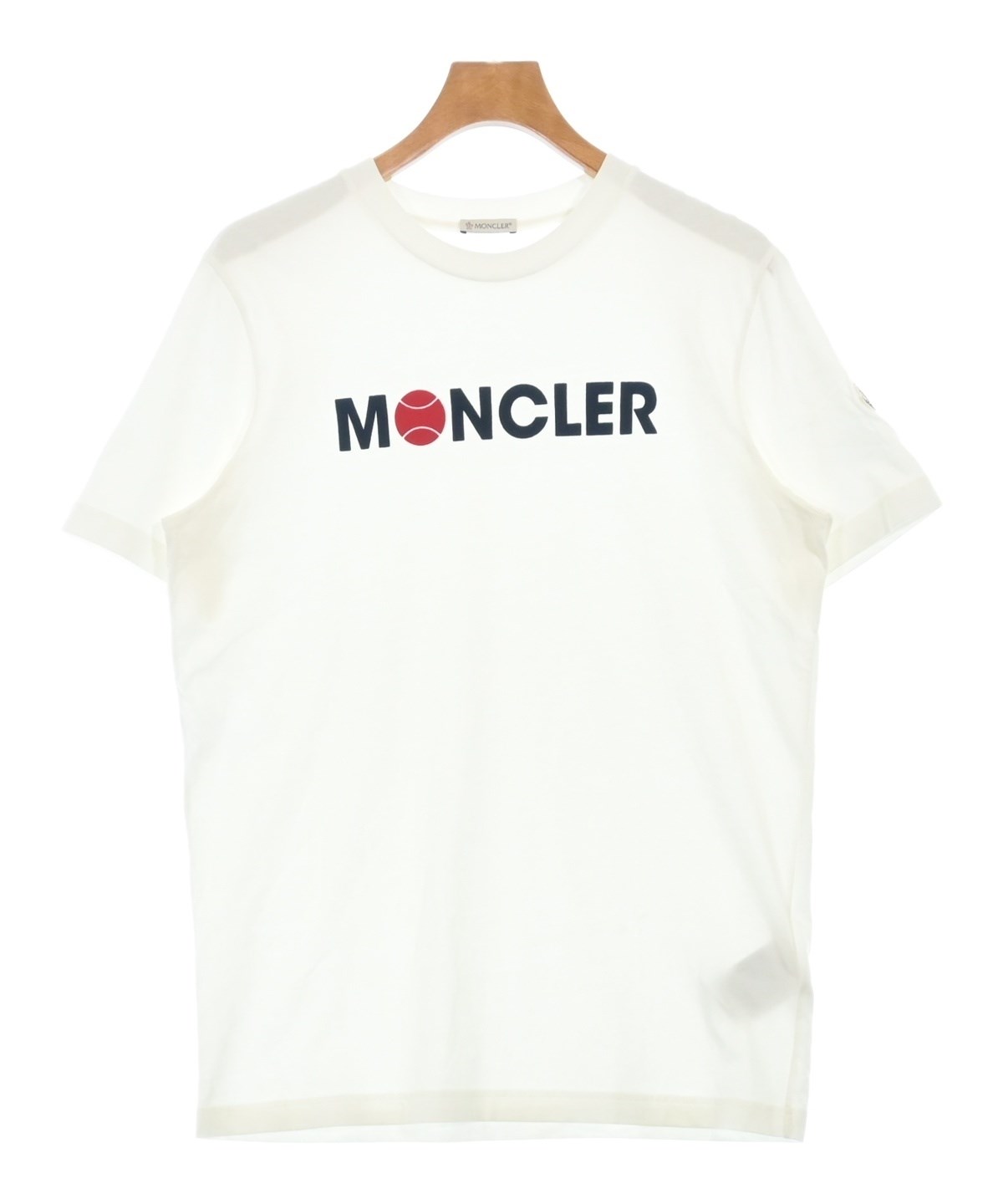 MONCLER（モンクレール）ロゴTシャツ MONCLER（モンクレール）Tシャツ・カットソー 白 サイズ:L メンズ