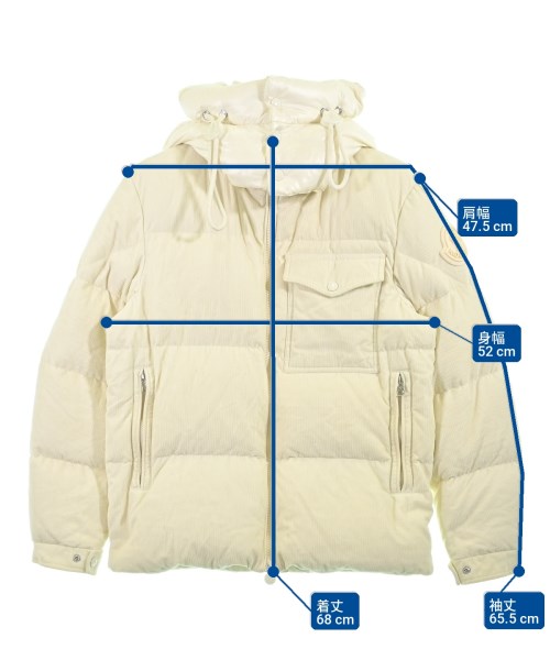 MONCLER（モンクレール）ダウンジャケット/ダウンベスト 白 サイズ:-(L位) メンズ/2200704561045