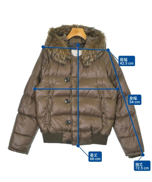MONCLER（モンクレール）ダウンジャケット/ダウンベスト 茶 サイズ:1(S位) メンズ/2200704875012