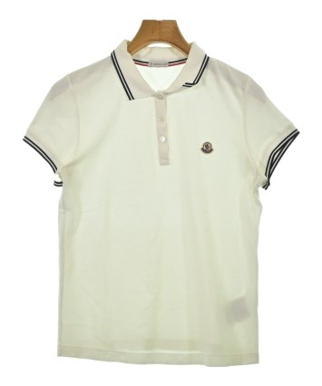 MONCLER（モンクレール）ポロシャツ 白 サイズ:M レディース
