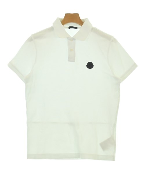 MONCLERモンクレール 半袖ポロシャツ ホワイト MONCLER（モンクレール）ポロシャツ 白 サイズ:S メンズ/2200707434056