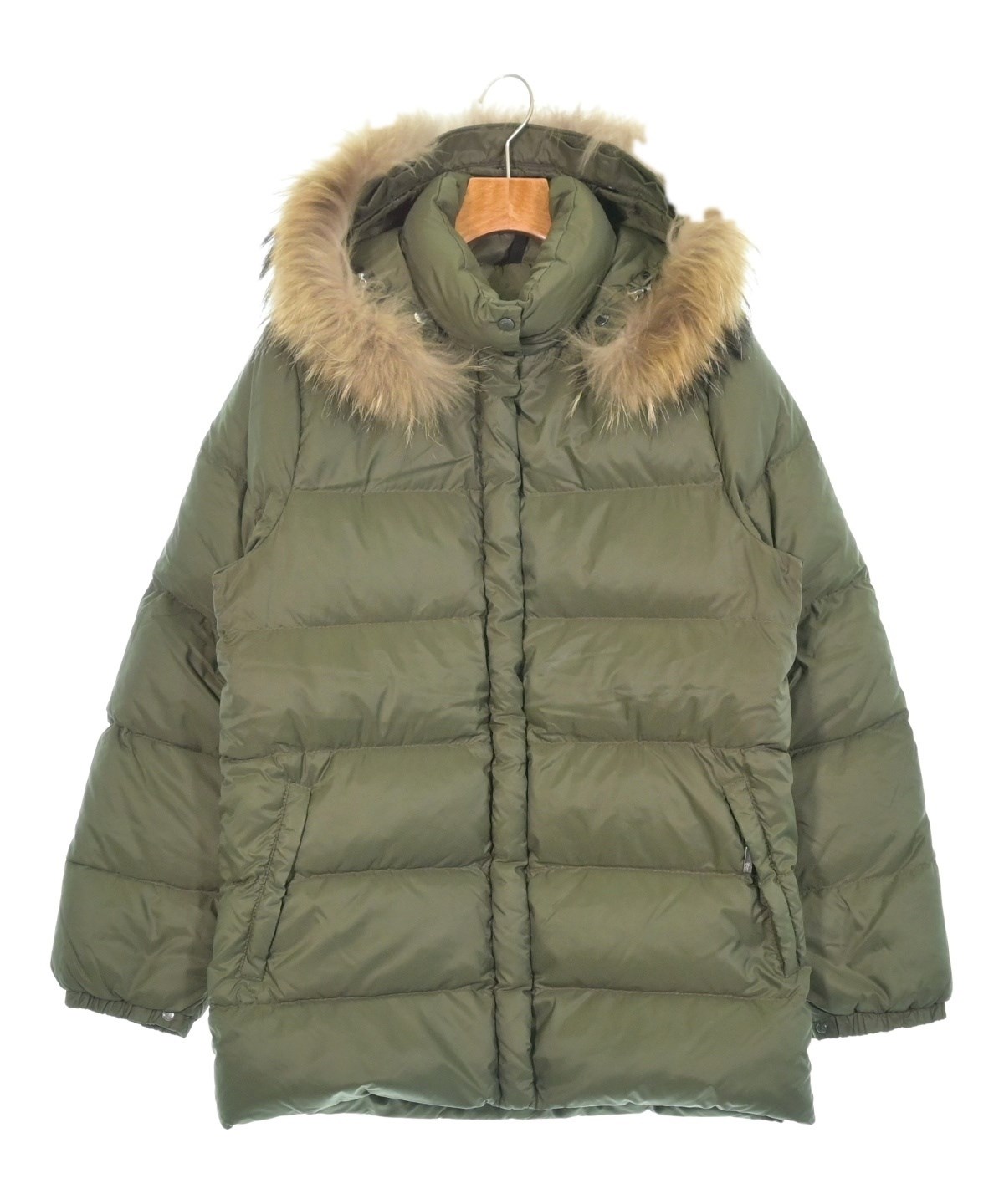 モンクレール カーキ フレア ダウンベスト MONCLER（モンクレール 