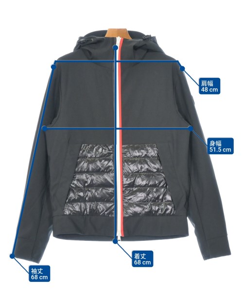 MONCLER（モンクレール）ダウンジャケット/ダウンベスト 黒 サイズ:2(M位) メンズ/2200669531114