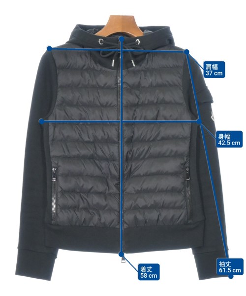 MONCLER（モンクレール）パーカー 黒 サイズ:XS レディース/2200667423046