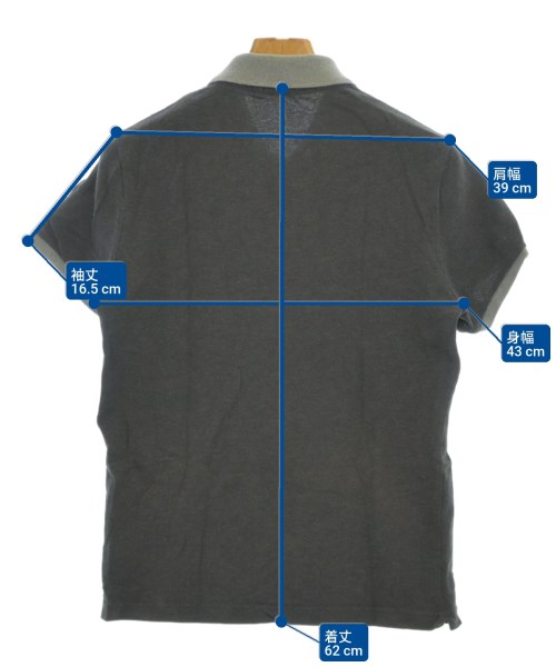 MONCLER（モンクレール）ポロシャツ グレー サイズ:S メンズ/2200672182068