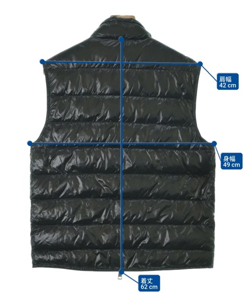 MONCLER（モンクレール）ダウンジャケット/ダウンベスト 黒 サイズ:1(S位) メンズ/2200730152019