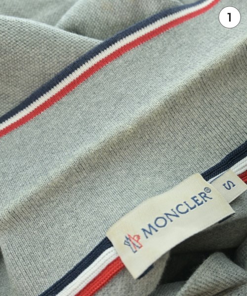 MONCLER（モンクレール）ポロシャツ グレー サイズ:S メンズ/2200730497110