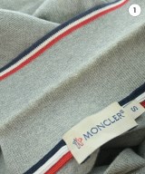 MONCLER（モンクレール）ポロシャツ グレー サイズ:S メンズ/2200730497110