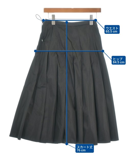 MONCLER（モンクレール）ロング・マキシ丈スカート 黒 サイズ:40(M位) レディース/2200730937128