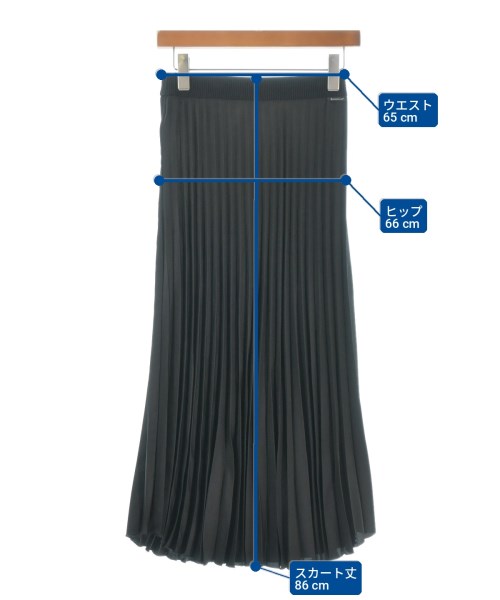 MONCLER（モンクレール）ロング・マキシ丈スカート 黒 サイズ:38(S位) レディース/2200730937135