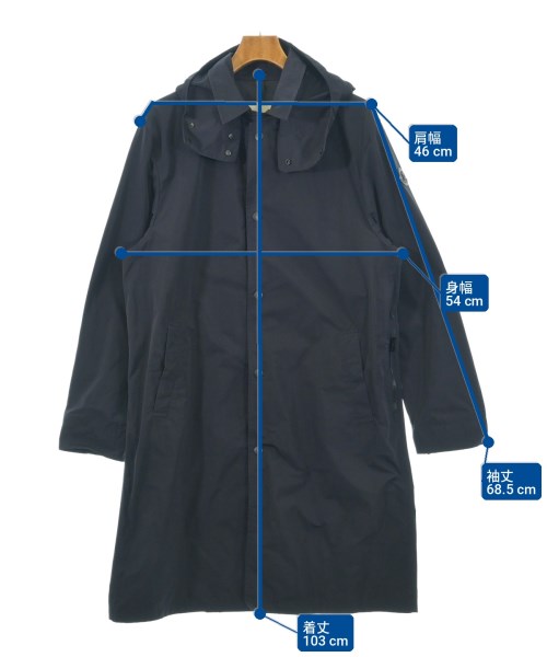 MONCLER（モンクレール）ステンカラーコート 紺 サイズ:2(M位) メンズ/2200731306091