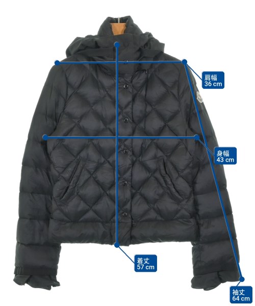 MONCLER S（モンクレールエス）ダウンジャケット/ダウンベスト 黒 サイズ:1(S位) レディース/2200724791071