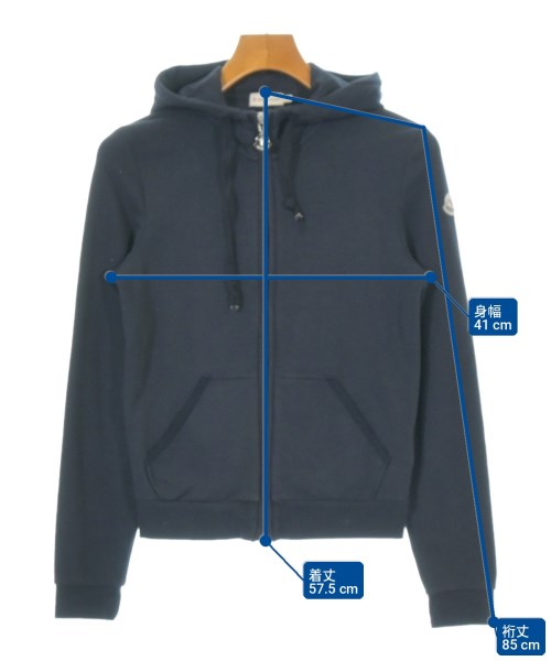 MONCLER（モンクレール）パーカー 紺 サイズ:XS レディース/2200733246043