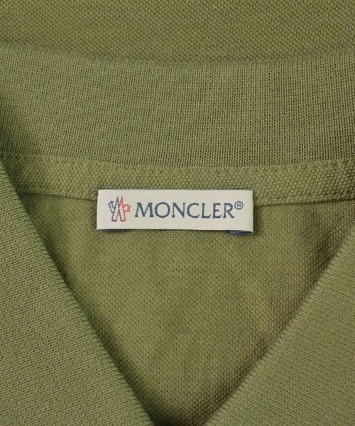 MONCLER（モンクレール）ポロシャツ カーキ サイズ:S メンズ/2200723987024
