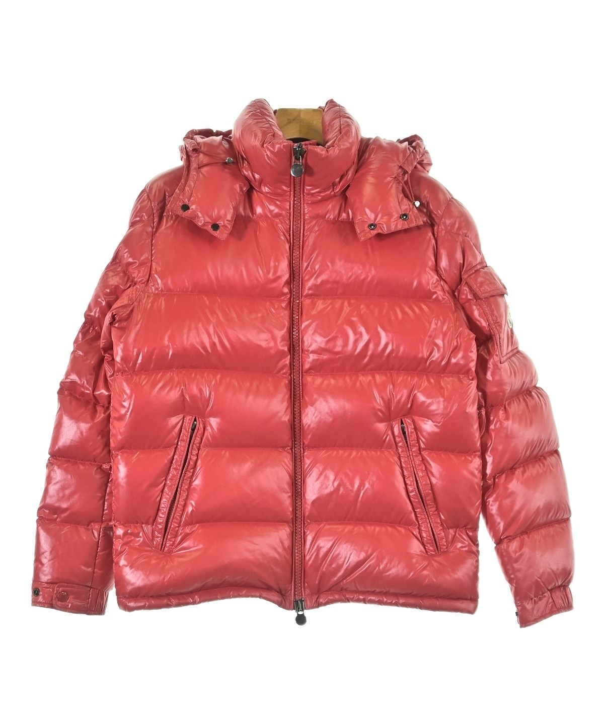 MONCLER（モンクレール）ダウンジャケット/ダウンベスト 赤 サイズ:3(L