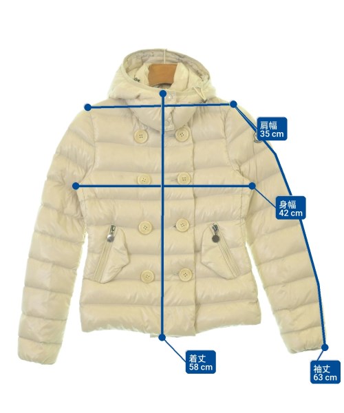 MONCLER（モンクレール）ダウンジャケット/ダウンベスト 白 サイズ:00(XXS位) レディース/2200716116011