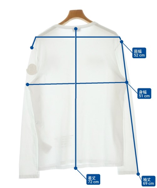 MONCLER（モンクレール）Tシャツ・カットソー 白 サイズ:L メンズ/2200721856032