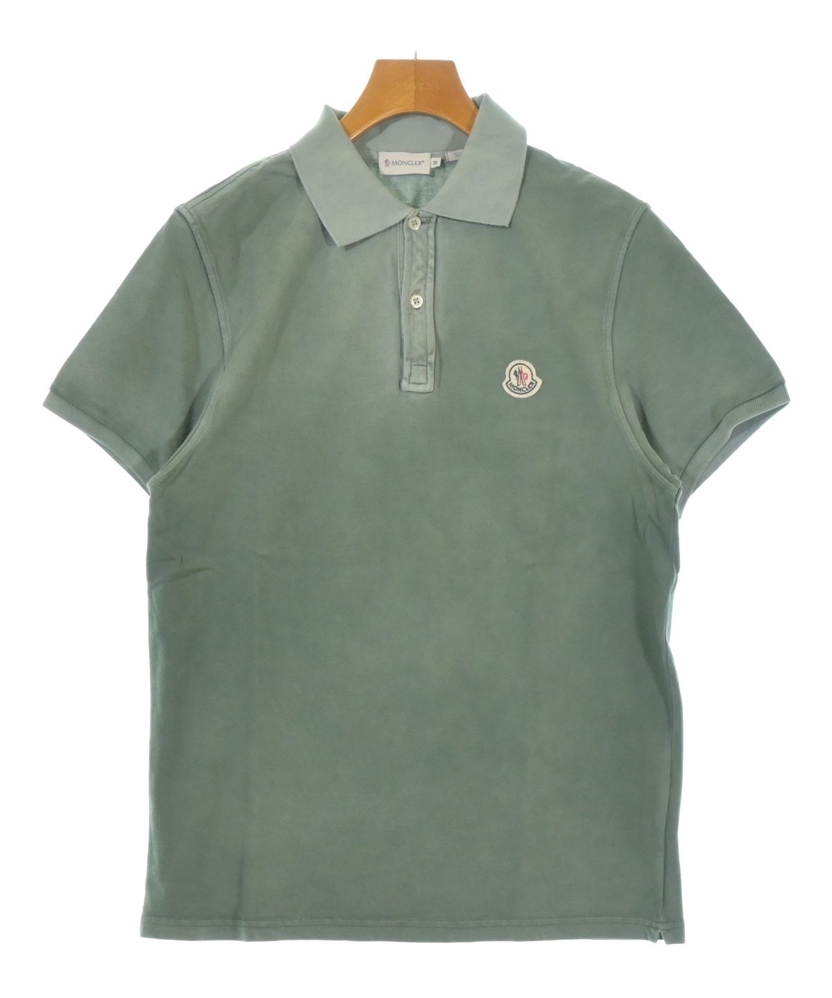 MONCLER（モンクレール）ポロシャツ 緑 サイズ:M メンズ/2200721893044