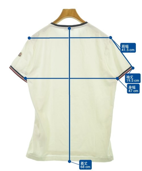 MONCLER（モンクレール）Tシャツ・カットソー 白 サイズ:L メンズ/2200722033036